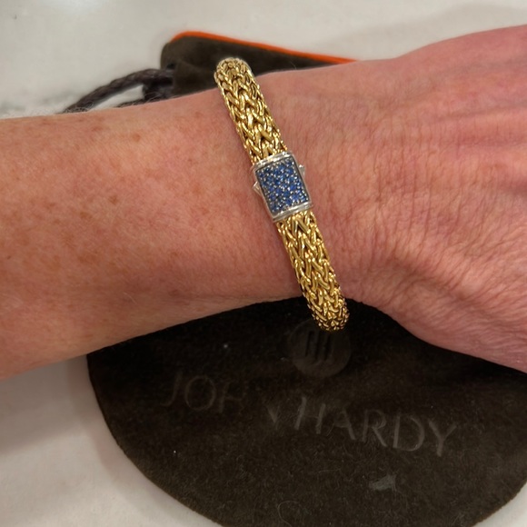 John Hardy 18K & Silver Reversible Bracelet - Picture 1 of 9